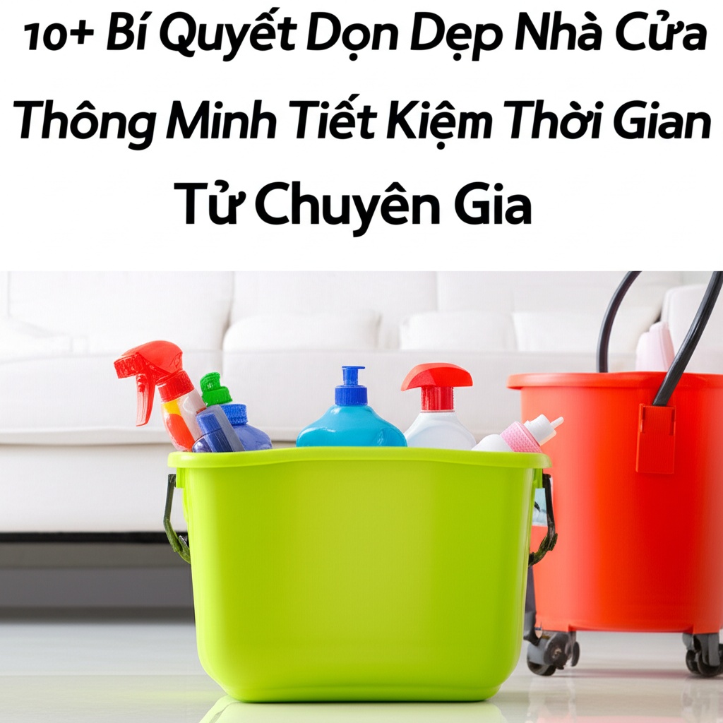 Hình minh họa cho bài viết: 10+ Bí Quyết Dọn Dẹp Nhà Cửa Thông Minh, Tiết Kiệm Thời Gian Từ Chuyên Gia