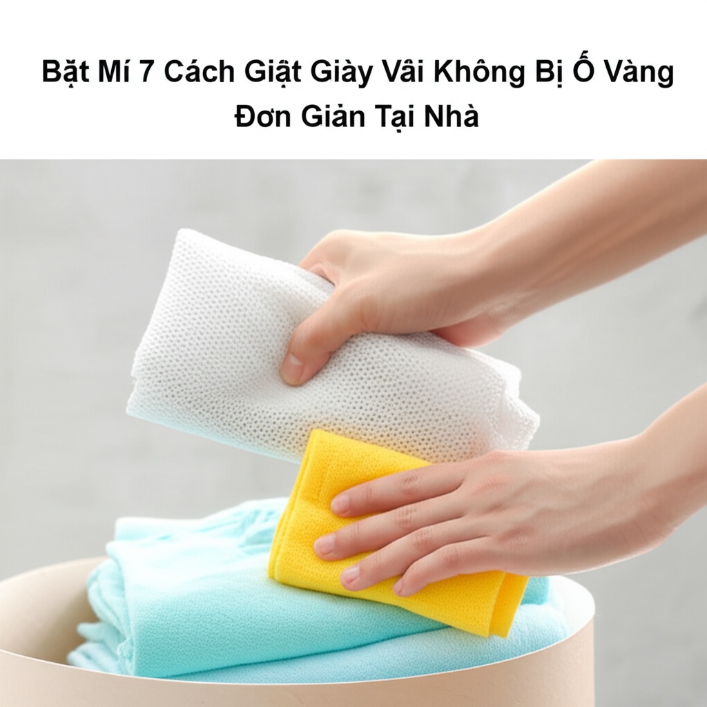 Hình minh họa cho bài viết: Bật Mí 7 Cách Giặt Giày Vải Không Bị Ố Vàng Đơn Giản Tại Nhà