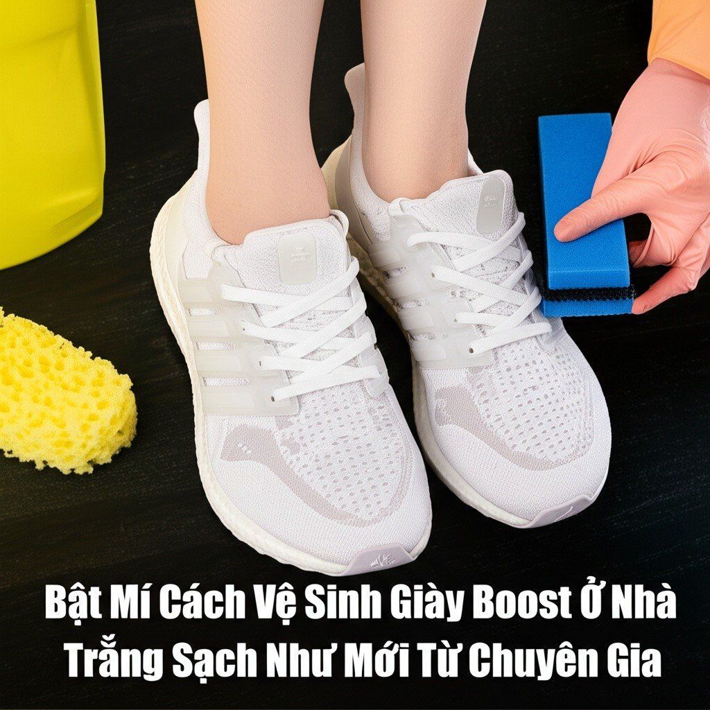 Hình minh họa cho bài viết: Bật Mí Cách Vệ Sinh Giày Boost Ở Nhà Trắng Sạch Như Mới Từ Chuyên Gia