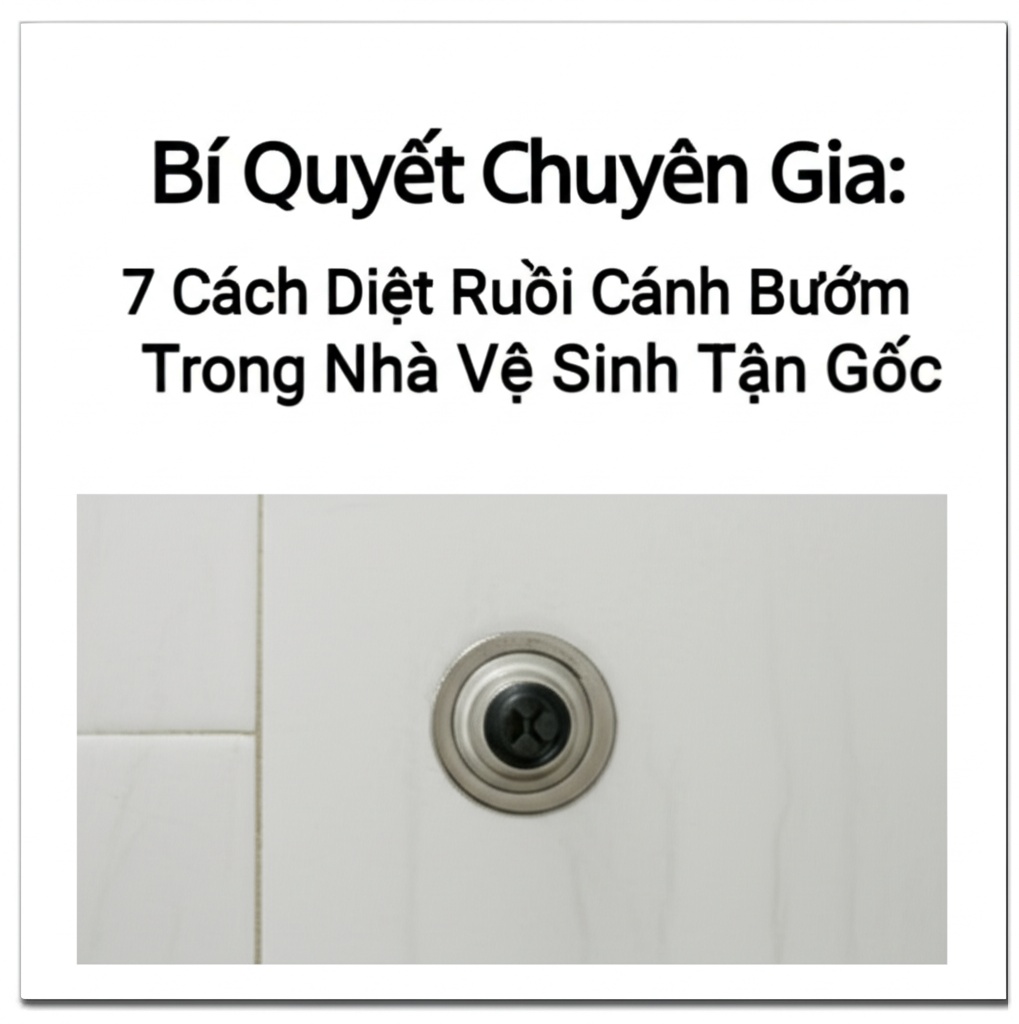 Hình minh họa cho bài viết: Bí Quyết Chuyên Gia: 7 Cách Diệt Ruồi Cánh Bướm Trong Nhà Vệ Sinh Tận Gốc