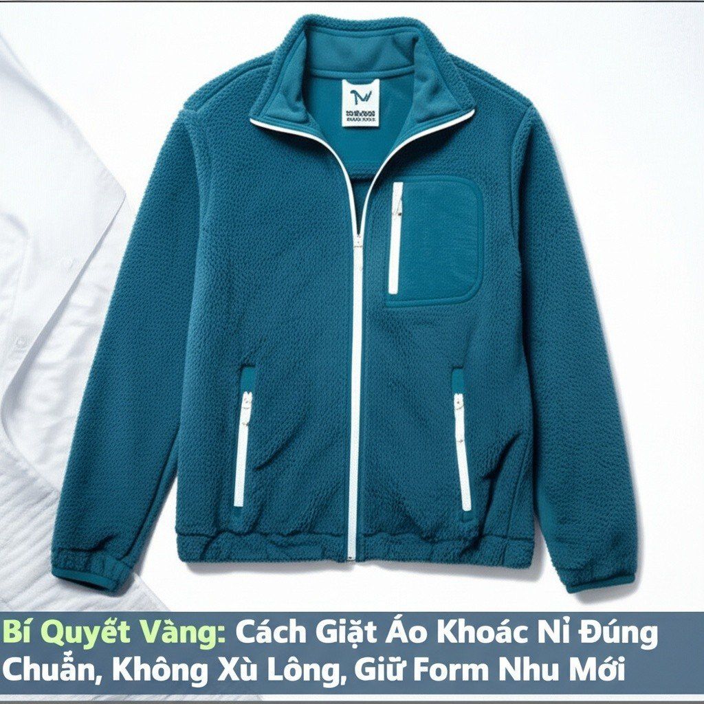 Hình minh họa cho bài viết: Bí Quyết Vàng: Cách Giặt Áo Khoác Nỉ Đúng Chuẩn, Không Xù Lông, Giữ Form Như Mới
