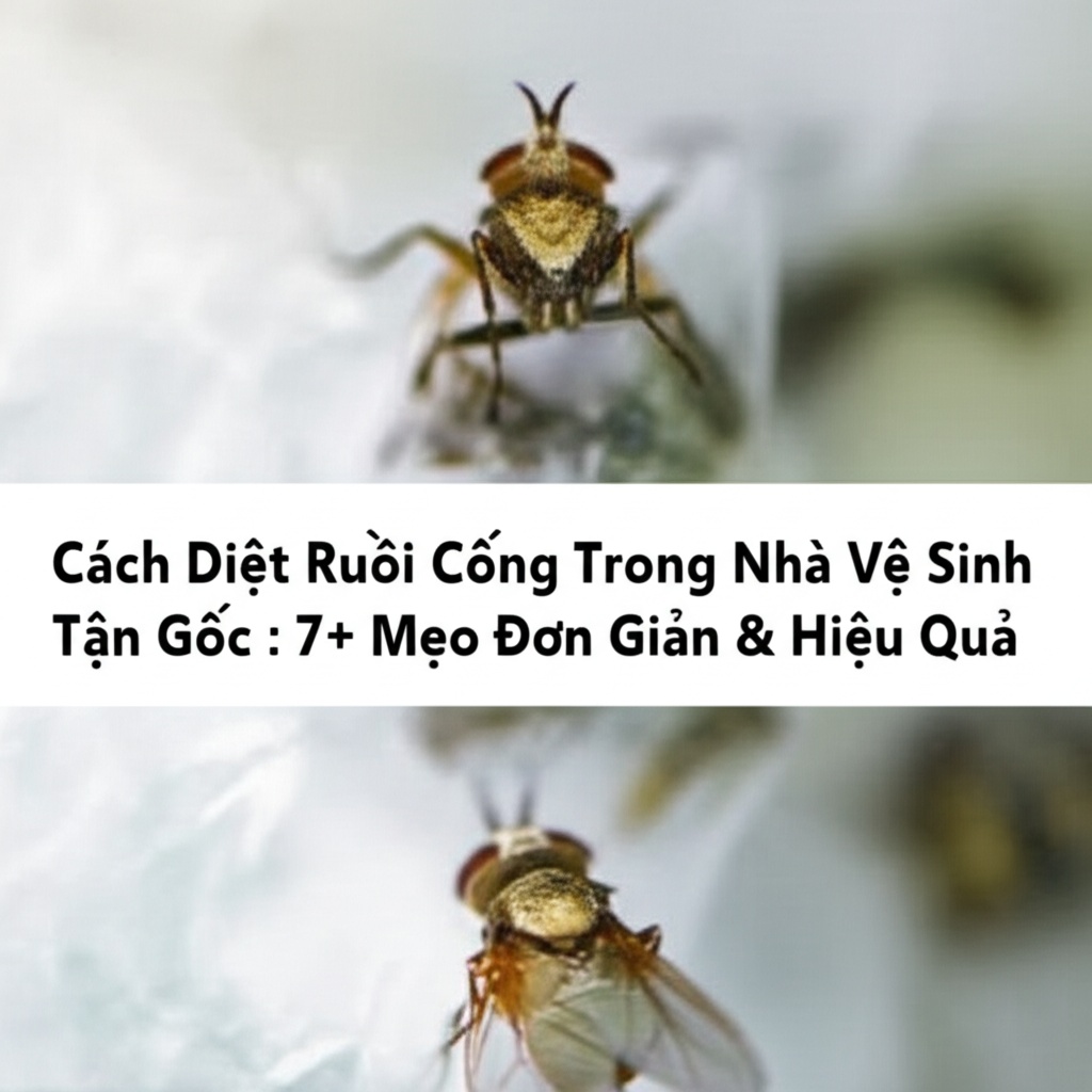 Hình minh họa cho bài viết: Cách Diệt Ruồi Cống Trong Nhà Vệ Sinh Tận Gốc: 7+ Mẹo Đơn Giản & Hiệu Quả