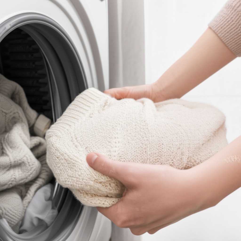 Hình minh họa cho bài viết: Cách Giặt Áo Len Bị Phai Màu: Bí Quyết Cứu Vãn & Phục Hồi Như Mới