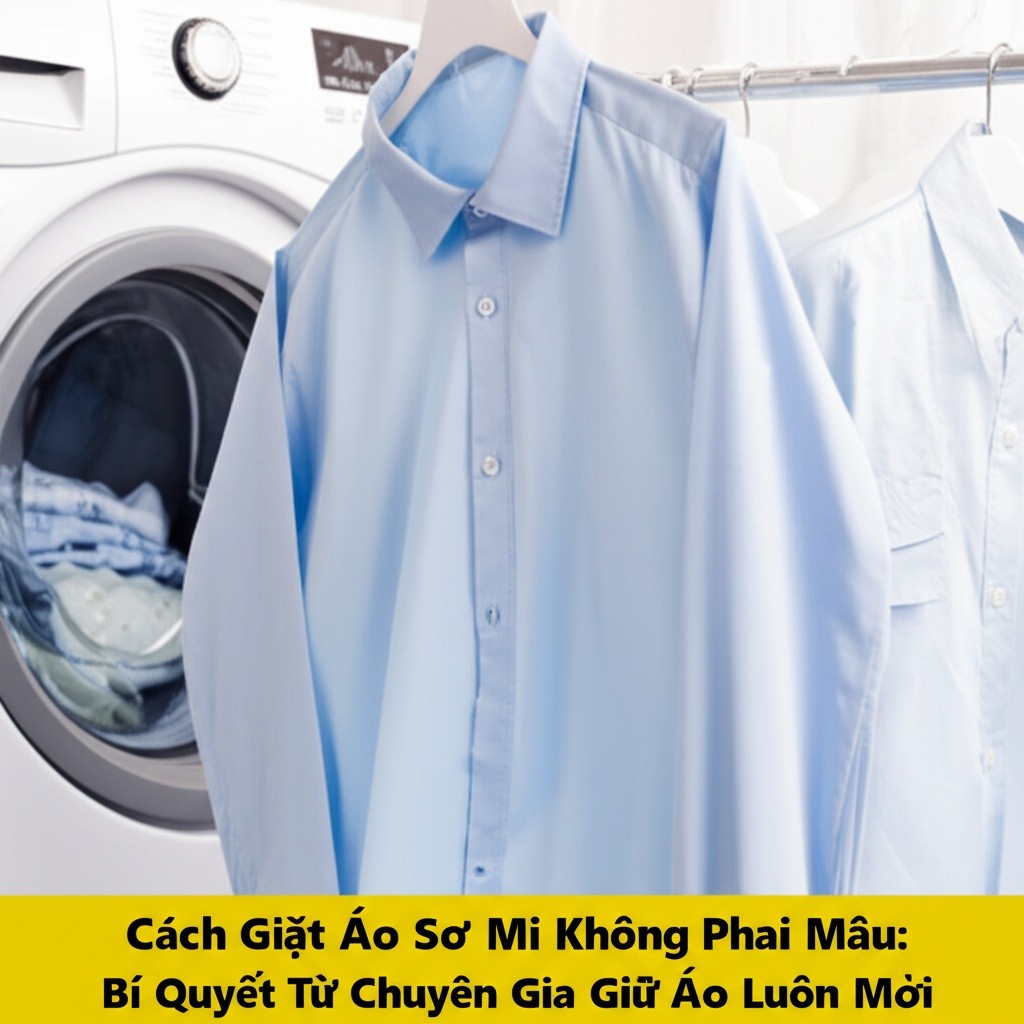 Hình minh họa cho bài viết: Cách Giặt Áo Sơ Mi Không Phai Màu: Bí Quyết Từ Chuyên Gia Giữ Áo Luôn Mới