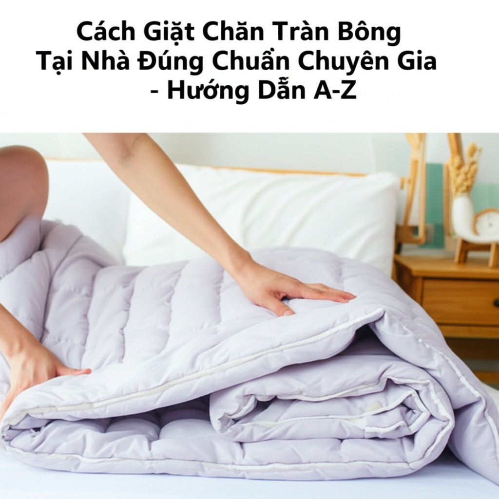 Hình minh họa cho bài viết: Cách Giặt Chăn Trần Bông Tại Nhà Đúng Chuẩn Chuyên Gia - Hướng Dẫn A-Z
