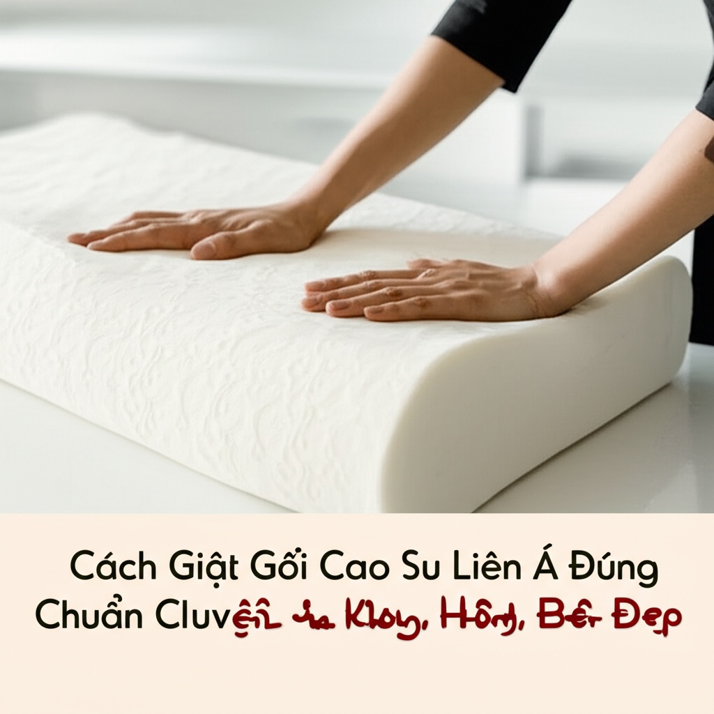Hình minh họa cho bài viết: Cách Giặt Gối Cao Su Liên Á Đúng Chuẩn Chuyên Gia, Không Hỏng, Bền Đẹp