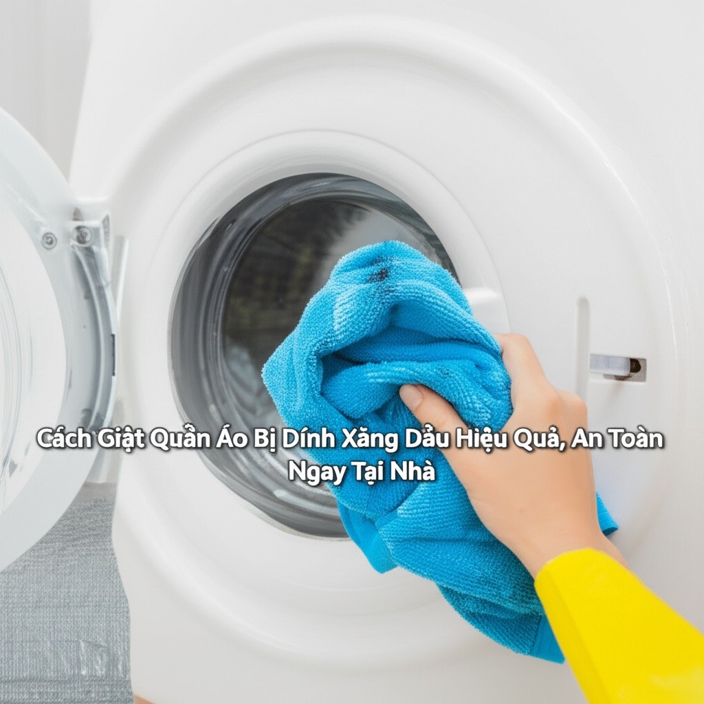 Hình minh họa cho bài viết: Cách Giặt Quần Áo Bị Dính Xăng Dầu Hiệu Quả, An Toàn Ngay Tại Nhà