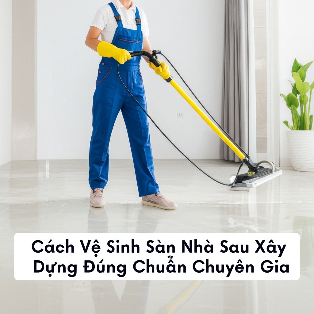 Hình minh họa cho bài viết: Cách Vệ Sinh Sàn Nhà Sau Xây Dựng Đúng Chuẩn Chuyên Gia