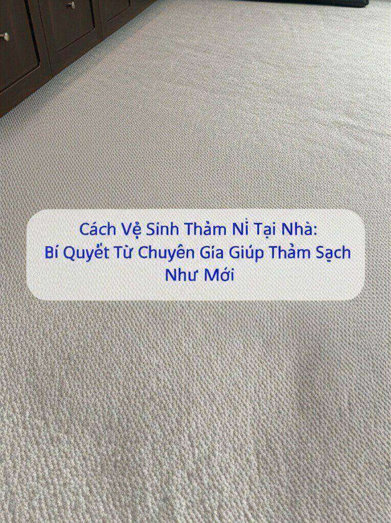 Hình minh họa cho bài viết: Cách Vệ Sinh Thảm Nỉ Tại Nhà: Bí Quyết Từ Chuyên Gia Giúp Thảm Sạch Như Mới