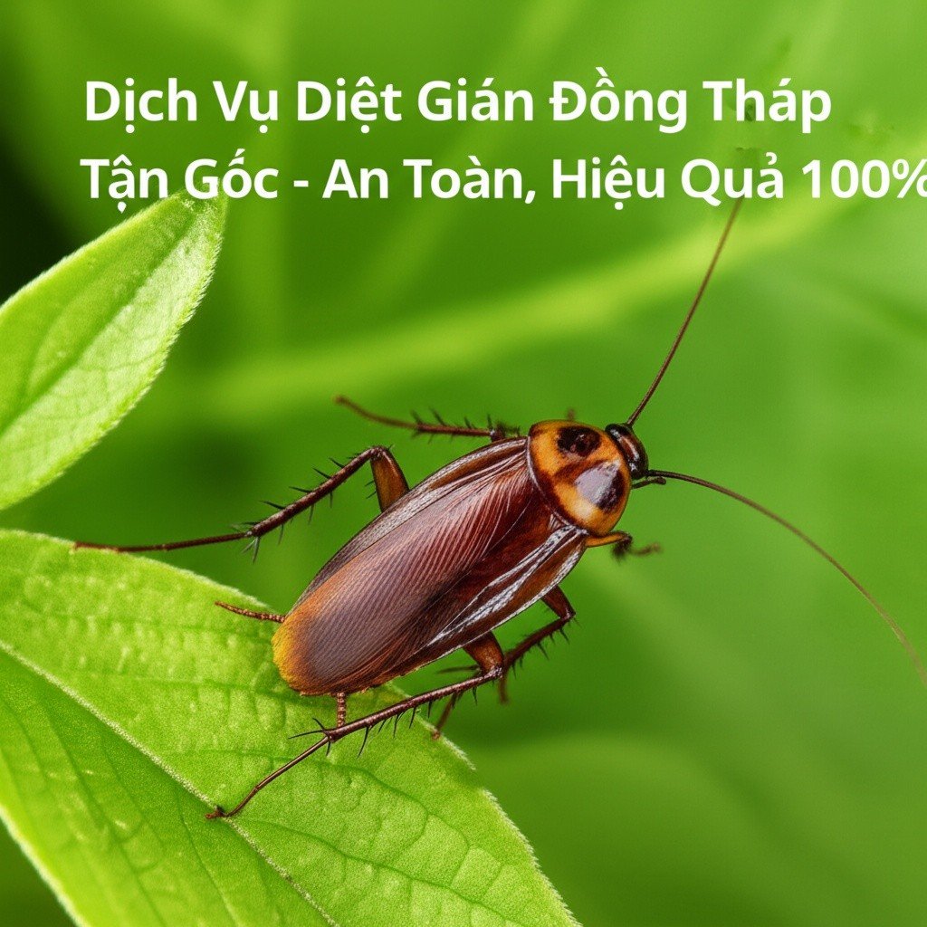 Hình minh họa cho bài viết: Dịch Vụ Diệt Gián Đồng Tháp Tận Gốc - An Toàn, Hiệu Quả 100%