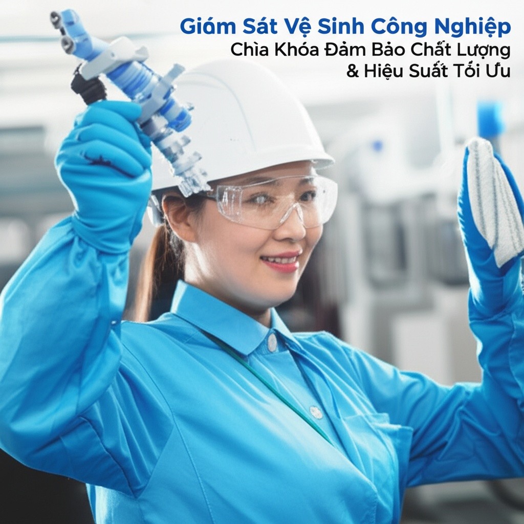 Hình minh họa cho bài viết: Giám Sát Vệ Sinh Công Nghiệp: Chìa Khóa Đảm Bảo Chất Lượng & Hiệu Suất Tối Ưu