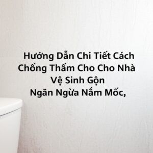 Hướng Dẫn Chi Tiết Cách Chống Thấm Cho Nhà Vệ Sinh Tận Gốc, Ngăn Ngừa Nấm Mốc