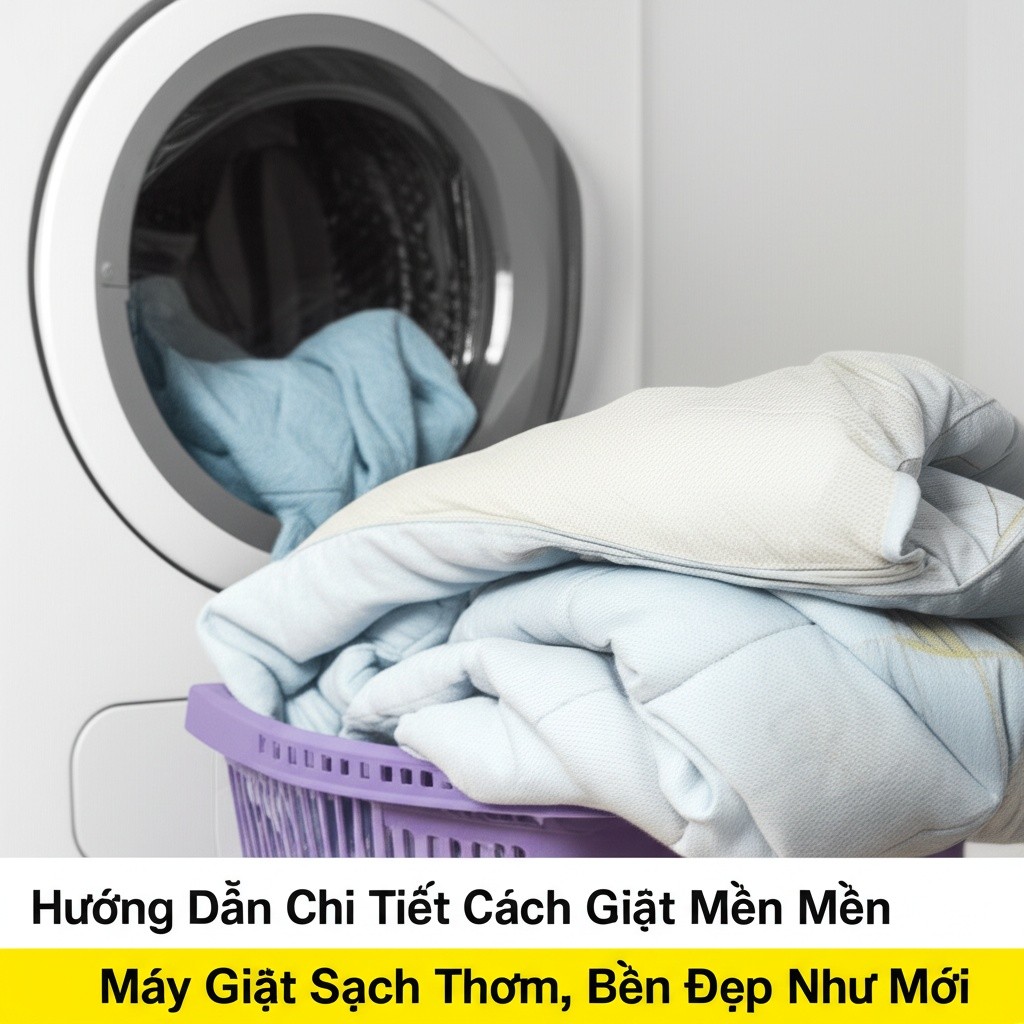 Hình minh họa cho bài viết: Hướng Dẫn Chi Tiết Cách Giặt Mền Bằng Máy Giặt Sạch Thơm, Bền Đẹp Như Mới