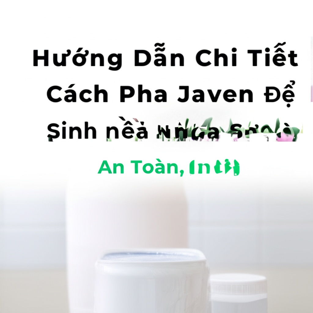 Hình minh họa cho bài viết: Hướng Dẫn Chi Tiết Cách Pha Javen Để Vệ Sinh Nền Nhà Sạch Bóng, An Toàn