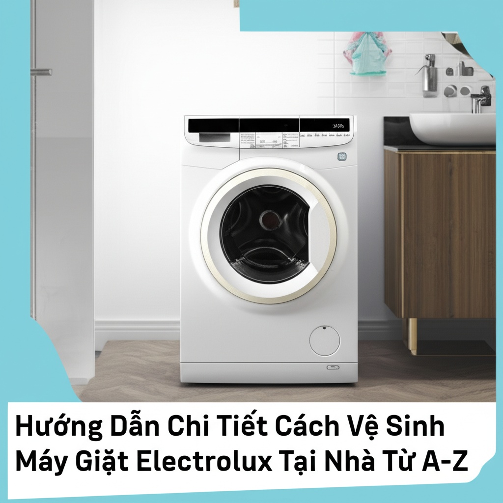 Hình minh họa cho bài viết: Hướng Dẫn Chi Tiết Cách Vệ Sinh Máy Giặt Electrolux Tại Nhà Từ A-Z