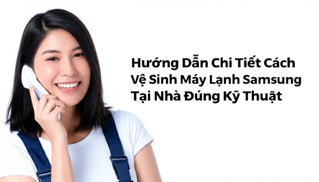 Hình minh họa cho bài viết: Hướng Dẫn Chi Tiết Cách Vệ Sinh Máy Lạnh Samsung Tại Nhà Đúng Kỹ Thuật